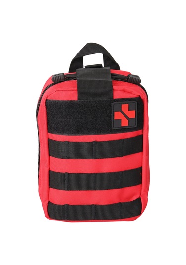 Yifomall Kırmızı Dış Mekan İlk Yardım Çantası - Dağcılık, Kamp İçin Taşınabilir Tıbbi Gereçler Seti Kırmızı