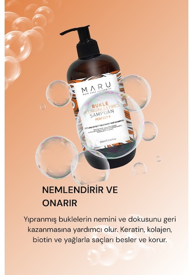 Maru Kıvırcık Saçlar Için Bukle Belirginleştirici Şampuan 250 ML