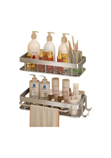 Fashion Baisj Banyo Ve Mutfak İçin Raf 2 Adet 196295231 Gümüş