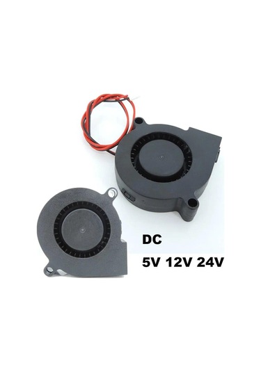 50mm Soğutma Fanı Dc 5v 12v 24v 5015 Radyal Turbo Üfleyici 50x15mm 3d Yazıcı Aksesuarları İçin 50mm Fırçasız 5cm Soğutucu Fan 5015 24v 1pcs