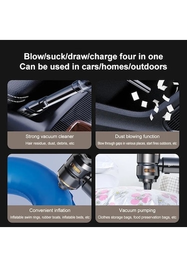 Besthome1 2in1 Auhma Ahv-02 15000pa 3 Kademeli Vakumlu Üflemeli Süpürgesi