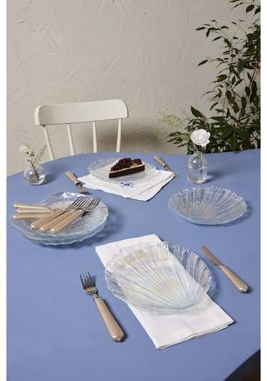 Karaca  Madison 6 Parça Lüsterli Cam Pasta Seti 21 cm