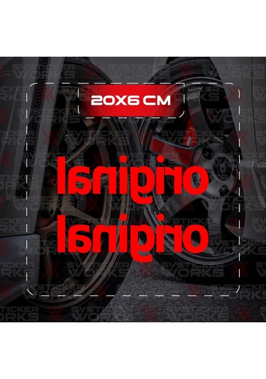 El Hareketi Jdm Sticker Araba Laptop Motosiklet Sticker Yapışkanlı Folyo Kırmızı