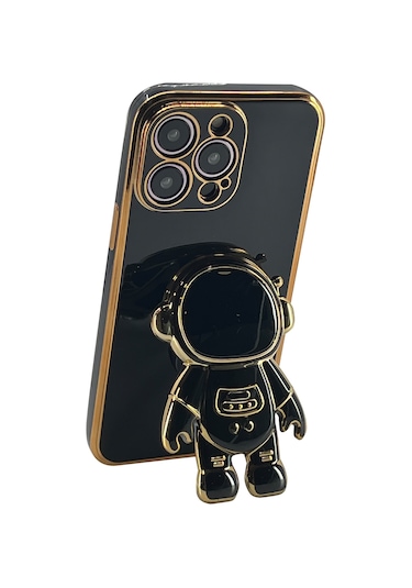 Nettech Apple Uyumlu iPhone 13 Pro Max Astronaut Seri Arka Koruma Kılıf - Siyah Siyah