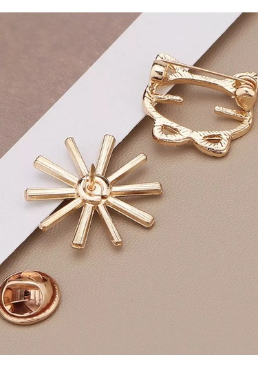 Olfil Broş-mini Kar Tanesi Yıldız Pırıltı Tarz Elegan 213791216 Altın Rengi