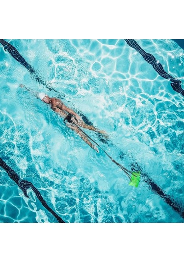 Cawooo Yüzme Antrenman Paraşütü Yüzücü Direnç Paraşüt Yeşil