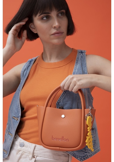 Unıted Colors Of Benetton Kadın El Çantası Bnt 1511 Std / Turuncu Turuncu