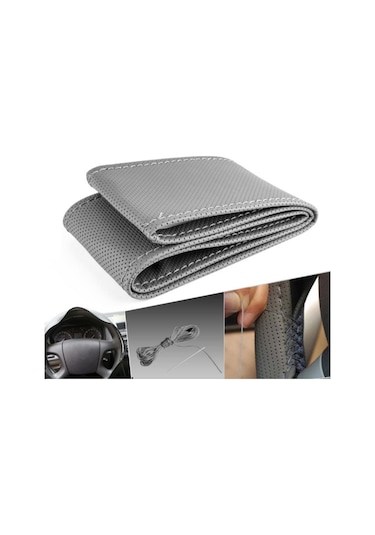 Otokılıfcı Sarmalı Dikmeli Noktalı Model Deri Direksiyon Kılıfı