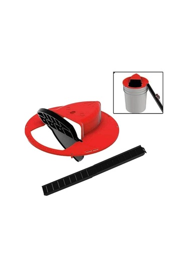 Createtech Homyl Plastik Fare Kapanı Kova Kapağı Sıçan Tuzağı Kırmızı Renk