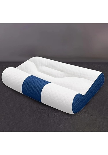 Trendooze Antika Beyaz 23.62x15.75 Inch Boyun Yastığı Uyku Destek Ev Yurt Kullanımı Beyaz