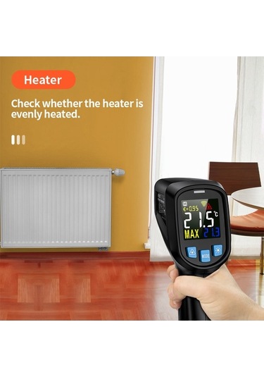 Ebitda Profesyonel Dijital Lcd Kızılötesi Termometre - Yüzey Sıcaklığı Ölçüm