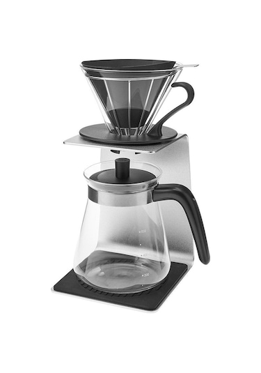 Karaca Brewy Coffee Standlı Borosilikat Cam Kahve Demleme Seti 600 ml