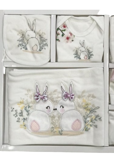 Zıpır Baby Kız Bebek Pamuk 10 Parça Hastane Çıkışı Seti 532 Çok Renkli