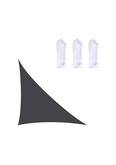 Novahub Üçgen Bahçe Gölgelik, 3m X 3m X 4.3m, Su Geçirmez, Anti-uv, Kırmızı Kırmızı