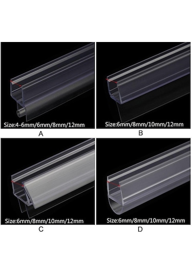 Banyo Kauçuk Donanım Pencere Contası Cam Kapı Hava Şeridi Su Bölmesi Sızdırmazlık Şeritlerini Önleyin C-6mm