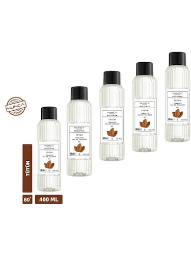 Hunca 80 Dere Tütün Kolonyası 5 x 400 ML