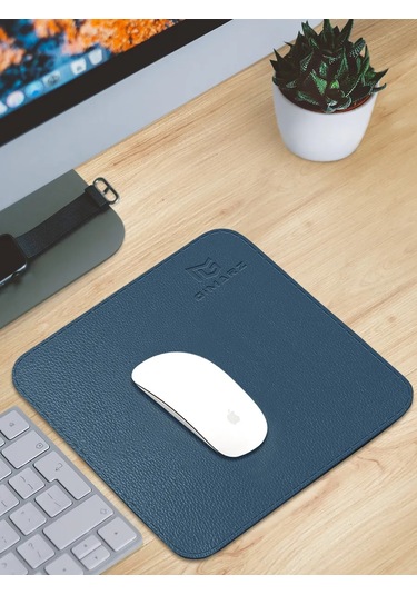 Gimarz Gimarz 25x25 Mavi Deri Mouse Paspası 215012054