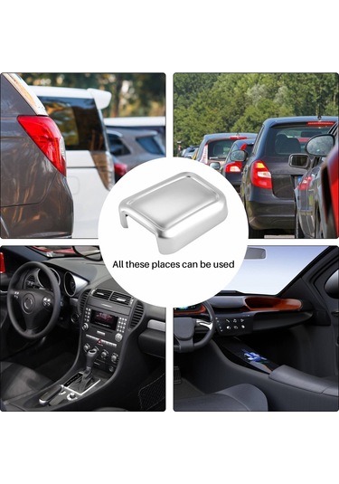 Synodicmonth Mercedes-benz E Sınıfı W204 W205 W212 W218 X204 X166 Ce Glk Gl Ml Cls Gl İçin 6 Adet Krom Araba Kapı Koltuğu Ayar Düğmeleri Anahtarı