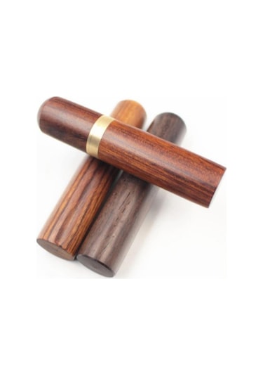 Siyah 1 Adet Dıy Dikiş İğneleri Tutucu Depolama Tüpü Ahşap Kutu El Dikiş İğneleri Durumda Deri Örgü Nakış Tamir İğneleri Konteyner