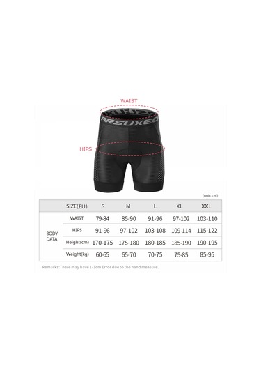 Arsuxeo Erkekler Bisiklet İç Giyim Şort 5d Jel Yastıklı Xl Gri