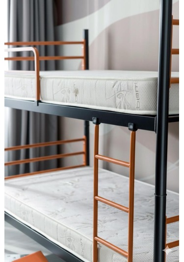 Einstein Metal Ranza + 2 Adet Bambo Yatak 90x190 Cm Tek Kişilik Yataklı Ayrılabilir Metal Ranza 90 x 190 Einstein Metal Ranza + 2 Adet Bambo Yatak 90x190 Cm Tek Kişilik Yataklı Ayrılabilir Metal Ranza 90 x 190