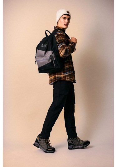 Defacto Unisex Su Geçirmez Kumaş Okul Sırt Çantası A9333AXNSBK27 Siyah