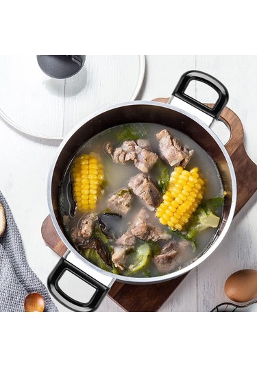 Wezone 4 Adet Siyah Metal Tencere Kolları - Basınç Tenceri Ve Sos Tenceri İçin Yerine Koyma Kolları, 1 Veya 2 Delikli Tiplere Uyumlu Siyah