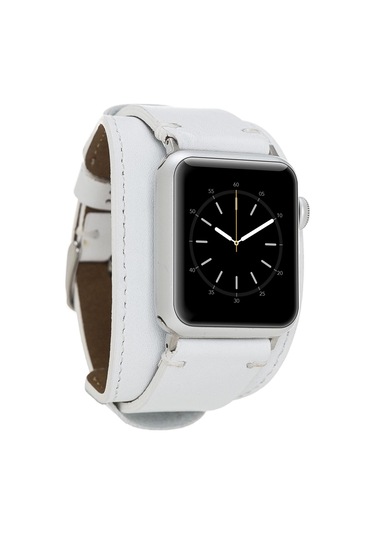 Plm Apple Uyumlu Watch    Deri Kordon 38-40-41mm Cuff Pulsar F3