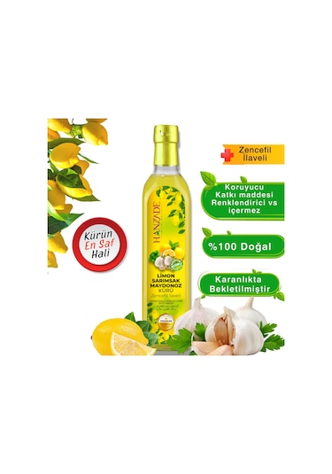 Hanzade Bitkisel Limon Sarımsak Maydanoz Kürü 6 x 500 ML