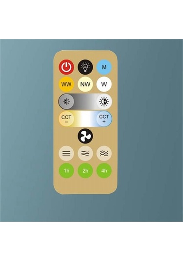 360 Dönen Tavan Vantilatörü Işık E27 Akıllı Fan Uzaktan Kumandalı Led Fan Işık Oturma Odası Yatak Odası Üst 48 W 5612 Renkli