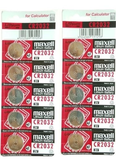Maxell Cr2032 Lithium Pil 3 V.Cr-2032 2X5 10 Adet Pil