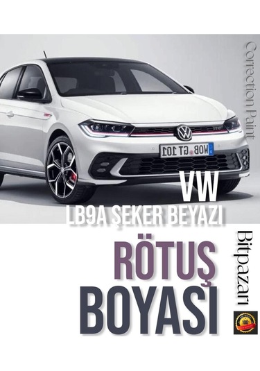 Vw Polo, Golf - Lb9a - Şeker Beyazı - Profesyonel Rötüş Boyası