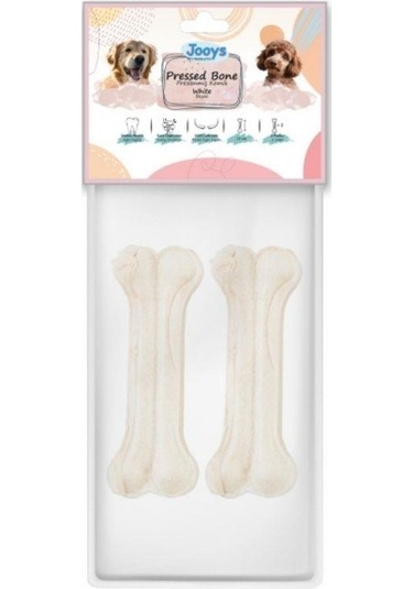 Jooys Beyaz Pres Köpek Ödül Kemiği 12 Cm 2'li