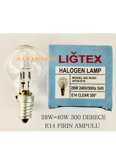 Fırın Ampulu 300 Derece Lambası Isıya Dayanıklı Ampul 300 Derece