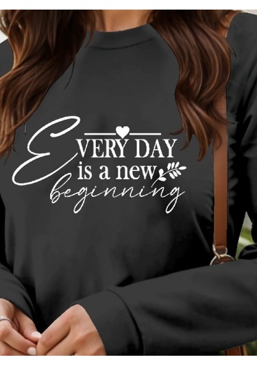 Tua Moda Kadın Uzun Kollu Bisiklet Yaka Kısa Viskon Iki Iplik Elbise Antrasit