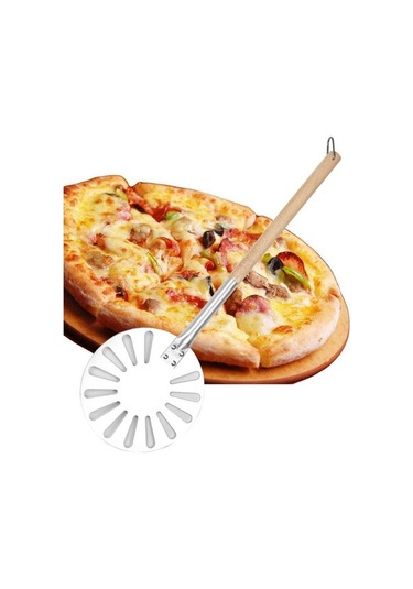 Pizza Çevirme Spatulası, Pişirme Spatulası, Gümüş-siyah Gümüş - Siyah