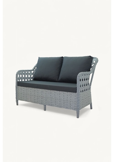 İcon Raddan 2+1+1 Çay Seti Balkon Teras Bahçe Mobilyası El Örgüsü Raddan 4 Kişilik Oturma Grubu Açık Gri İcon Raddan 2+1+1 Çay Seti Balkon Teras Bahçe Mobilyası El Örgüsü Raddan 4 Kişilik Oturma Grubu Açık Gri