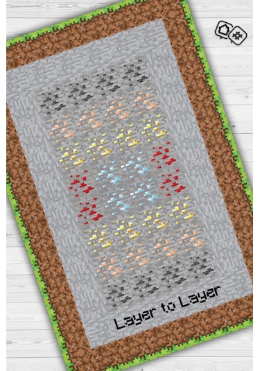 Homshtag Layers Çok Renkli Oyuncu Halısı Gri Renk Gamer Temalı Halı Minecraft Sever Hediyelik Halı Çok Renkli