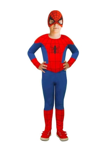 Sedirli Spiderman Kostümü Örümcek Adam Kostüm Çok Renkli