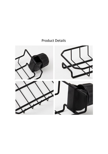 Monyee Ev Mutfağı/banyo Su Arıtma Rakı: Boşluk Tasarımıyla Su Akışı Sağlar, Delme Yok Kurulum, 360 Derece Döner, Karbon Çelik Malzemeyle Dayanıklı, Küçük Eşyalarınızı Düzenleyin Siyah