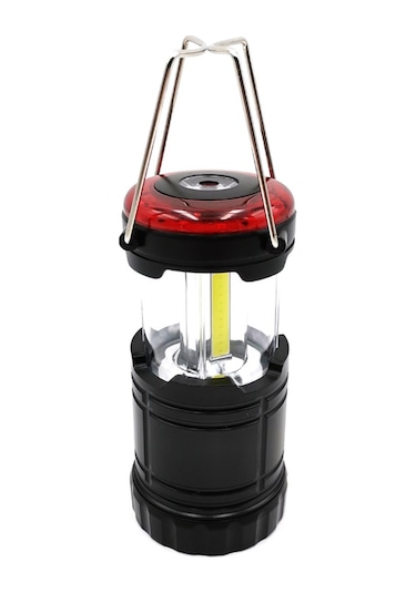 Youtek Led Kamp Mini Feneri, 180lm Isınma Beyazı, 220v Giriş, Ip64 Su Geçirmez, Abs Malzeme, Hediyelik Kutulu Siyah