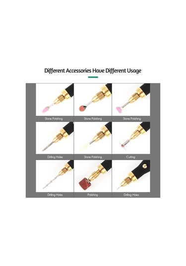 Ximistore9 Hb-005 Mini El Aleti - 5000-18000 Rpm Ayarlı, 15 Parça Aksesuarlı, Taşlama Ve Parlatma İçin Kompakt