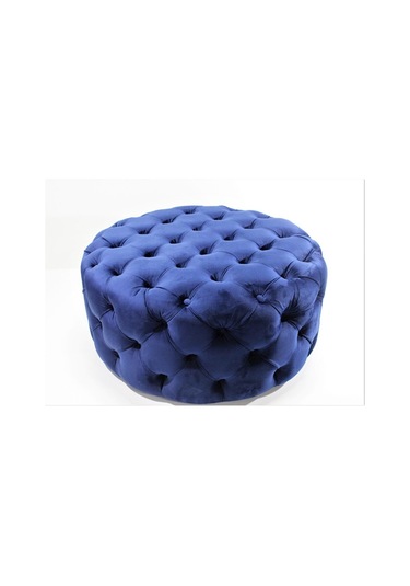 Yuvarlak Chester Model Kapitoneli Oval Orta Puf- Modern Puf