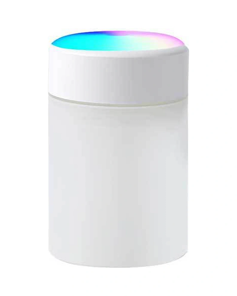 Wezone Araç İçin Usb Lüftü Nemlendirici 360ml - Aromaterapi & Hava Temizleyici - Minyatür Renkli Buhar - Beyaz - Araç Elektroniği