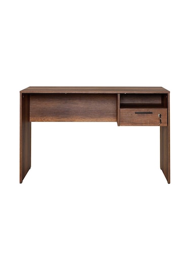 Adoremobilya Concept Kilitli Çekmeceli Çalışma Masası - Oslo Ceviz Oslo Ceviz