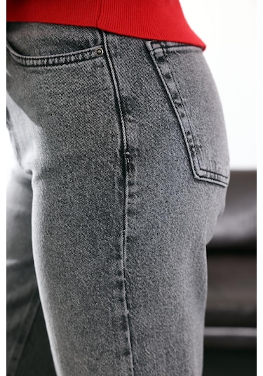 Gri Straight Jean 1005 Gri