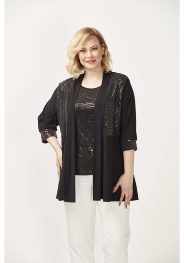 4036 Bakır 2'li Atlet-Ceket Büyük Beden Parlak Takım