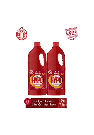 Hyper Hypo Ultra Çamaşır Suyu Kızılçam 2 x 3 KG