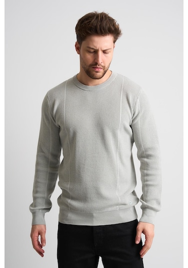 Alexandergardı Dokulu Siyah Triko Kazak Et-3633-t Gri