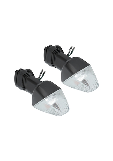 Xiyyadms Kawasakı Zx-6r İçin Dayanıklı Abs Sinyal Lambası Siyah-beyaz, 2 Adet - Kolay Kurulum, Enerji Tasarruflu, Motorcycle Dıy Değiştirme Parçası